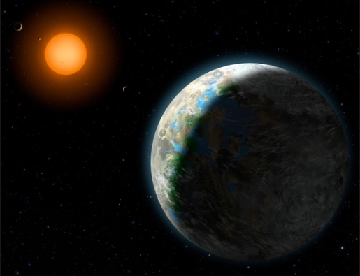 Gliese 581 g - als deze planeet bestaat, is het een toplocatie voor aliens