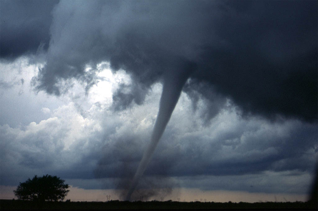 Een tornado bij Anadarko, Oklahoma