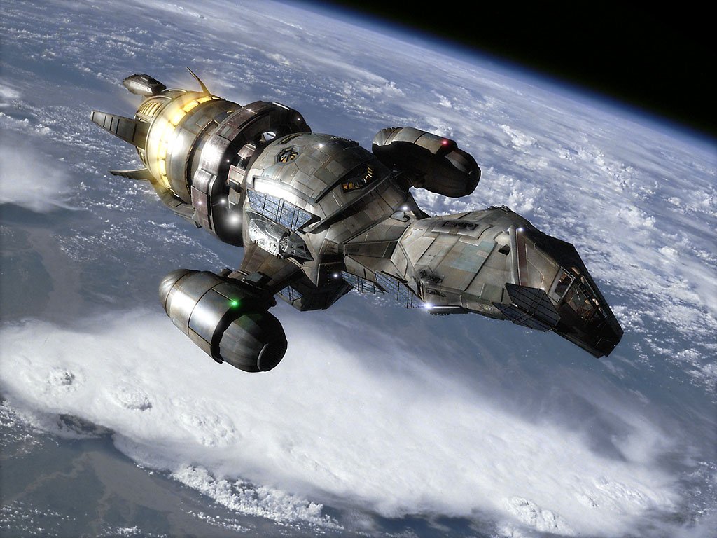 In televisieserie Firefly en film Serenity van schrijver en regisseur Joss Whedon is geen geluid te horen in de ruimte. 