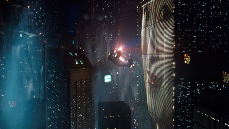 Enorme bewegende reclames waren in Blade Runner nog behoorlijk futuristisch